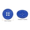 Unique Bargains Resin Craft Snap Round Flat 4-Hole Sewing Buttons 50 Pcs - 2 of 4