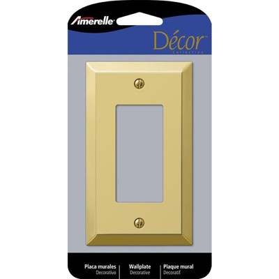 Devon Brushed Nickel Steel - 1 Toggle / 1 Rocker Wallplate –