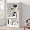MAYEERTY 3-Shelf Adjustable Freestanding Wood Bookshelf - For Home Office (Cherry) - 2 of 4