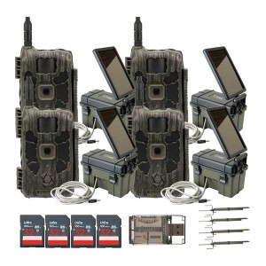 Stealth Cam 40MP Deceptor Max Trail Camera with Solar Panel (4-Pack) Bundle - 1 of 4