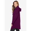 Roaman's Women's Plus Size Fleece Zip Hoodie Sweatshirt - 4 of 4