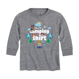 Boys' - Paw Patrol - This Is My Camping Shirt Long Sleeve Graphic T-Shirt - 1 of 4