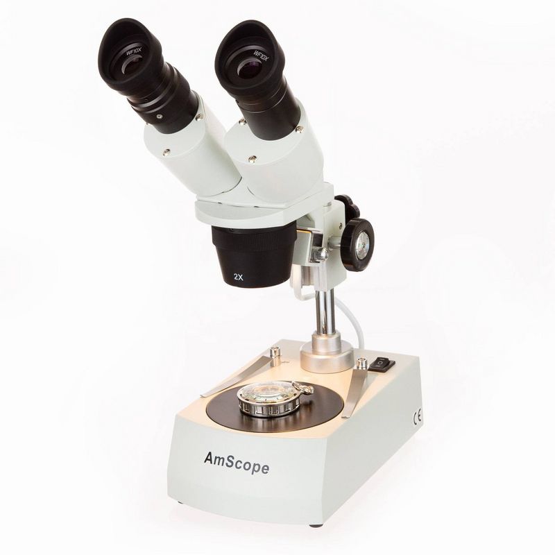 Dual Halogen Light Stereo Microscope with 20X to 80X Magnification - AmScope, 2 of 9