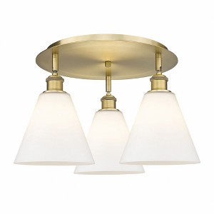 Berkshire - 3 Light Flush Mount In Industrial Style-10.5 Inches Tall and 19.75 Inches Wide - 1 of 1