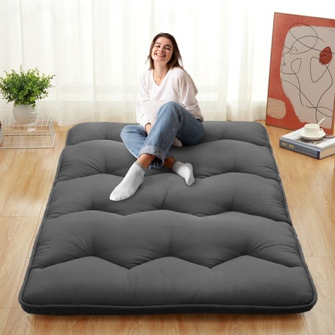 Whizmax Japanese Futon Mattress Foldable Solid Color Floor Mattress Japanese Floor Bed Tatami Mattress for Dorm Living Room