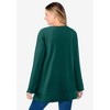 Woman Within Plus Size Waffle Thermal Sweatshirt - 3 of 4