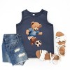 The Juniper Shop Watercolor Soccer Bear Youth Tank Top - 2 of 4