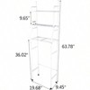3 - Shelf Bathroom Organizer Over Toilet Space Saver White Corner Storage Rack for Small Bathrooms - 2 of 4