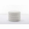 NicBex Modern 24.4" Round Storage Ottomans Small Footstools with Boucle Fabric for Bedroom and Living Room - 3 of 4