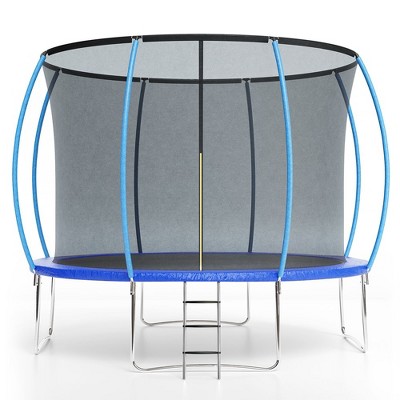12FT Trampoline, Recreational Trampolines with Enclosure Net and Ladder