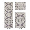 Medallion Collection 3 Piece 100% Cotton Tufted Bathroom Rug Set  with Non-Slip Backing, Machine Washable, Tumble Dry Bath Mat - 2 of 4