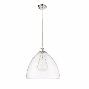 Bristol Glass - 1 Light Pendant In Industrial Style-18.75 Inches Tall and 16 Inches Wide - 1 of 1