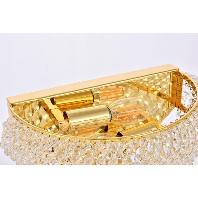 Primo 12" Chrome Wall Sconce with Royal Cut Crystal
