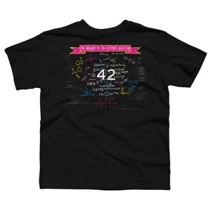 Boy's Design By Humans The answer to the ultimate question 42 By Bomdesignz T-Shirt - 1 of 2