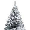 vidaXL Artificial Christmas Tree with Flocked Snow Green 5 ft PVC - 3 of 4