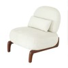 Maliang Velvet Accent Chair with Soft Cushion, Comfy Armless Reading Chair for Apartment, Balcony - 4 of 4