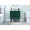 Elegant Lighting 30 inch bathroom vanity in Green - 2 of 4
