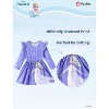 Disney Frozen Kids Girls Ruffle Sleeves A Line Dresses - 3 of 4