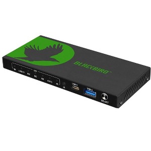 Monoprice Blackbird Pro-Sumer Series 4K60 UHD Switch | 3xHDMI (in), 1xUSB-C (in), 1xHDMI (out), 18 Gbps All Channels, 4K @ 60 Hz YUV 4:4:4, HDR - 1 of 4