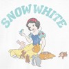 Juniors Womens Snow White and the Seven Dwarves Distressed Woodland Animals T-Shirt - 2 of 4