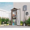 Gulches Outdoor Galvanized Iron Locker Rustproof, Waterproof, Lockable, Easy Assembly with Installation Kit, Industrial Style - 3 of 4