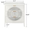 NicBex 3 Drawers Dresser for Bedroom with Hollow-Carved,Chest of Drawers with Metal Handles Design,Storage Dressers for Bedroom - 3 of 4