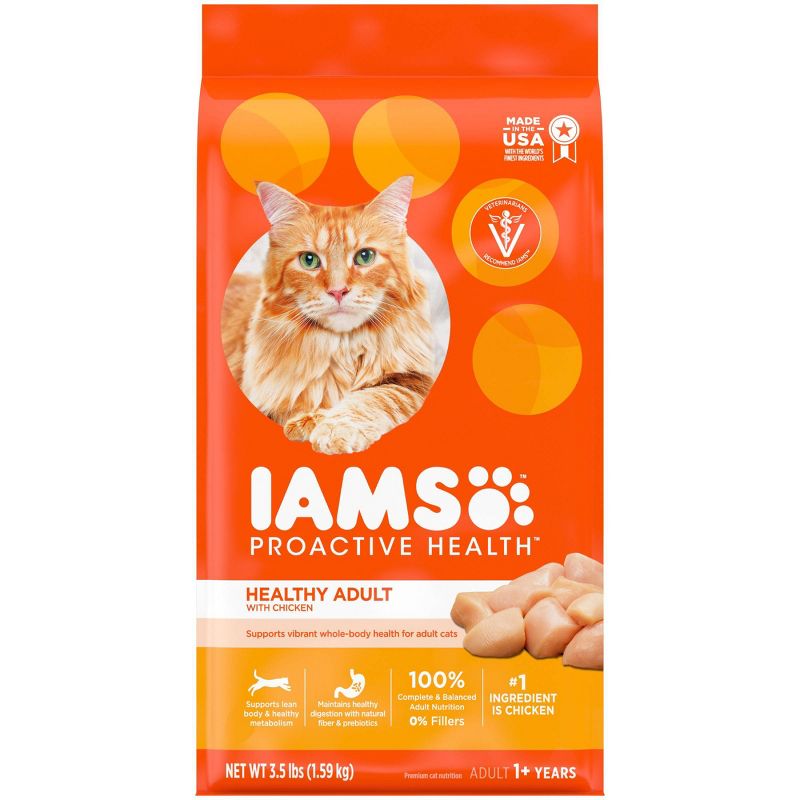 IAMS Proactive Health with Chicken Adult Premium Dry Cat Food, 1 of 12