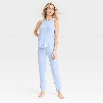 GRBOZC Women's Cotton Linen Pajama Set Long Sleeve Button Down Shirt and  Full-Length Bottom Pj Sets Loose Comfy Sleepwear Blue at  Women's  Clothing store