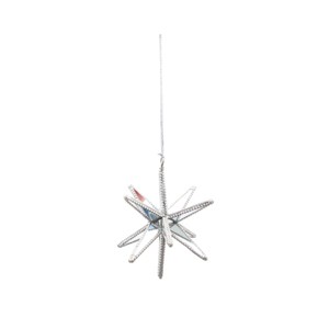 Gallerie II Glitter Beaded Starburst Ornament - 1 of 4