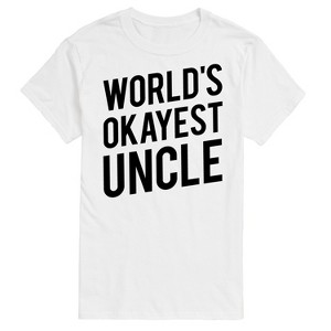 Men's - Instant Message - Worlds Okayest Uncle Short Sleeve Graphic T-Shirt - 1 of 4