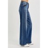 Women's High Rise Tummy Control Wide Baggy Jeans - RISEN - 2 of 4