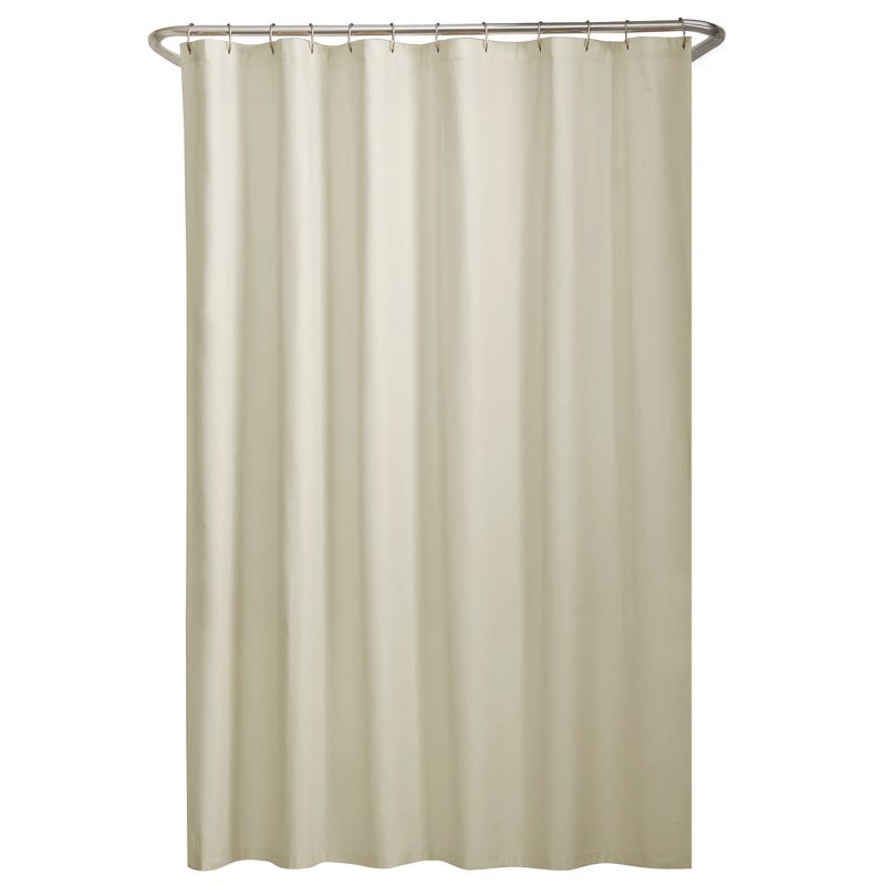 Water Repellant Fabric Shower Liner Cream - Zenna Home, 1 of 6
