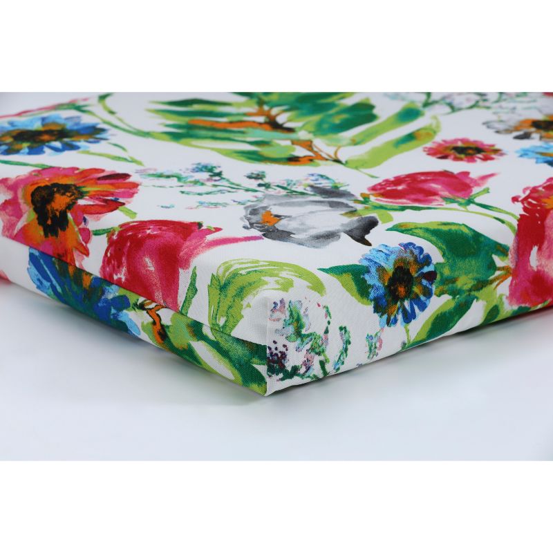 Floral Mania 2pc Outdoor Seat Cushion Set Pink - Pillow Perfect, 3 of 7