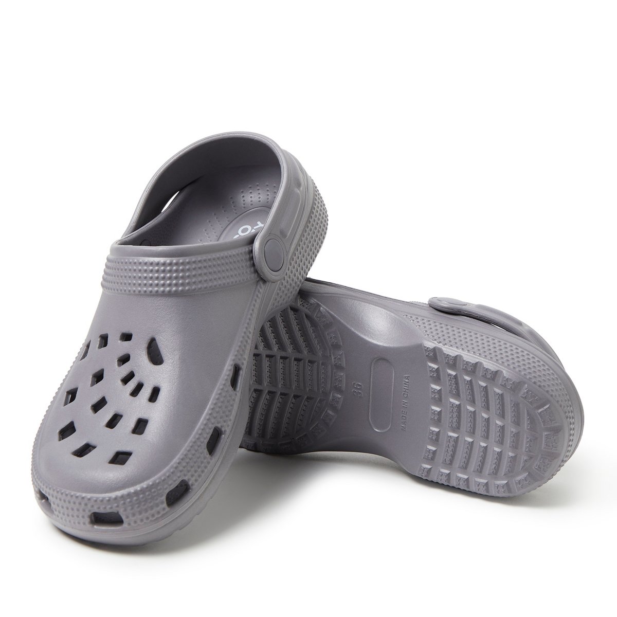 Женские сабо Dearfoams EcoCozy Women's Sustainable Clog - Medium Grey Size 9 — фото 2