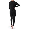 Fruit of the Loom Women's and Plus Thermal Long Underwear Henley Top and Pant Set - 3 of 4