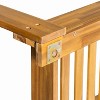 PAGED Porch Swing Modern Twin Size Outdoor Swing with 4 Hanging Ropes for Poolside, Garden, Backyard - 2 of 4