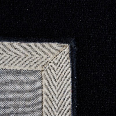 Empire Black and Ivory Hand-Tufted Wool Area Rug