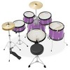 Gammon Percussion 5-Piece Junior Drum Set - Beginner Kit w/ Stool & Stands - 2 of 4