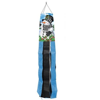 Briarwood Lane Winter Checkered Snowman Windsock Wind Twister 40x6