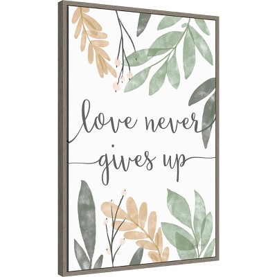 Sage Sayings III Distressed Greywash Framed Canvas Wall Art