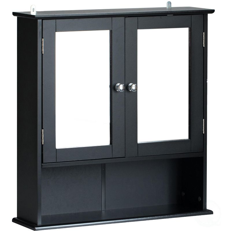 Basicwise Mirror Wall Mounted Cabinet For the Bathroom and Vanity with Adjustable Shelves, 4 of 6