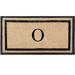 A1HC Natural Coir & Rubber Doormat for Outdoor Indoor Entrance, Long Lasting Easy to Clean Front Door Mat 24x48, Monogrammed - 1 of 4