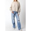 Women's Juli Cozy Crew Neck Sweater - OLIVACEOUS - 4 of 4