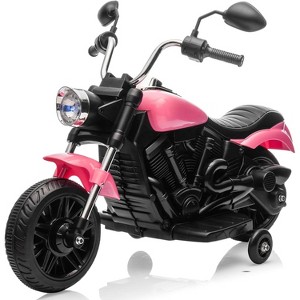 12V Kids Ride on Motorcycle,3-Wheel Kids Toddler Electric Motorcycle w/Training Wheels - 1 of 4