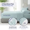 Kickoff Home Viscose from Bamboo Sheets Set 300 Thread Count 100% Organic Bamboo Viscose Cooling Bedding Sheets Hot Sleepers, Flat, Fitted, Pillowcase - 3 of 4