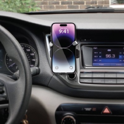 Bracketron AutoGrip Universal Car Vent Mount - Black: Plastic Adjustable Holder