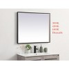 Elegant Lighting Pier 30x36 inch LED mirror with adjustable color temperature 3000K/4200K/6400K in black - 3 of 4