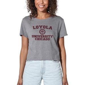 Women's Loyola University Chicago Circle Logo Crop Top T-Shirt - 1 of 4