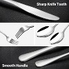Attop 40-piece silverware set, stainless steel cutlery set, serves 8 people, cutlery includes knife, fork and spoon, mirror polish, dishwasher safe - 4 of 4