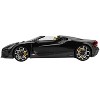 Bugatti W16 Mistral Black with Yellow Interior 1/18 Model Car by Top Speed - 3 of 4